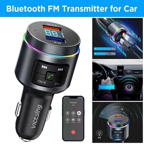 NShi NShi Bluetooth 5.0 Car HD Radio 2 USB QC3.0 64G — product photo