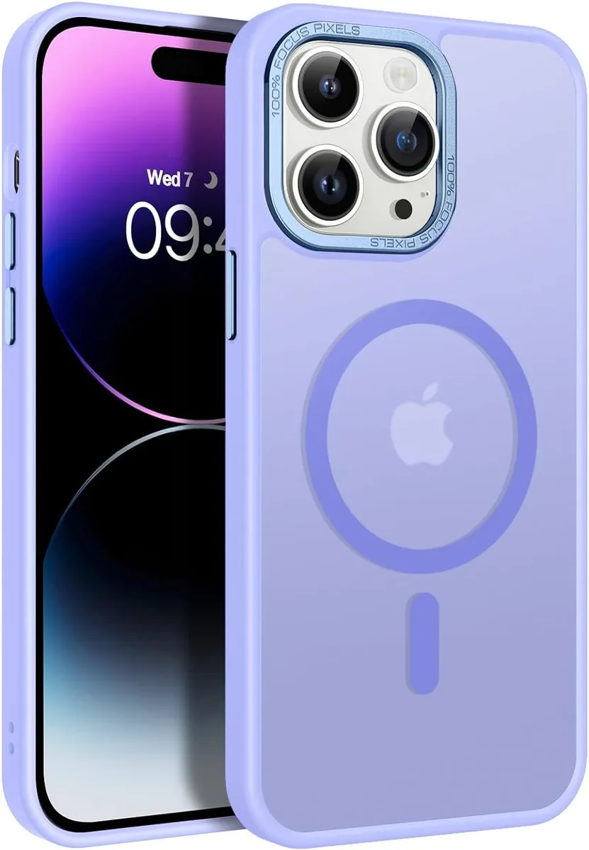TAURKENAM TAURKENAM iPhone 14 Pro Case MagSafe Translucent Matte Purple — product photo