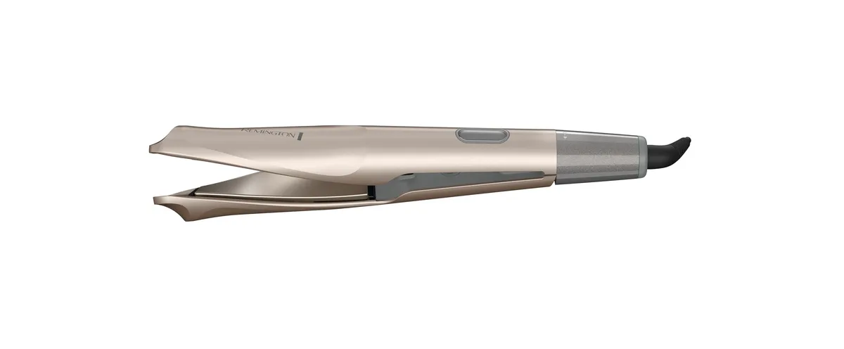 Champagne 1" multi-styler with twisted ceramic titanium plates and digital display
