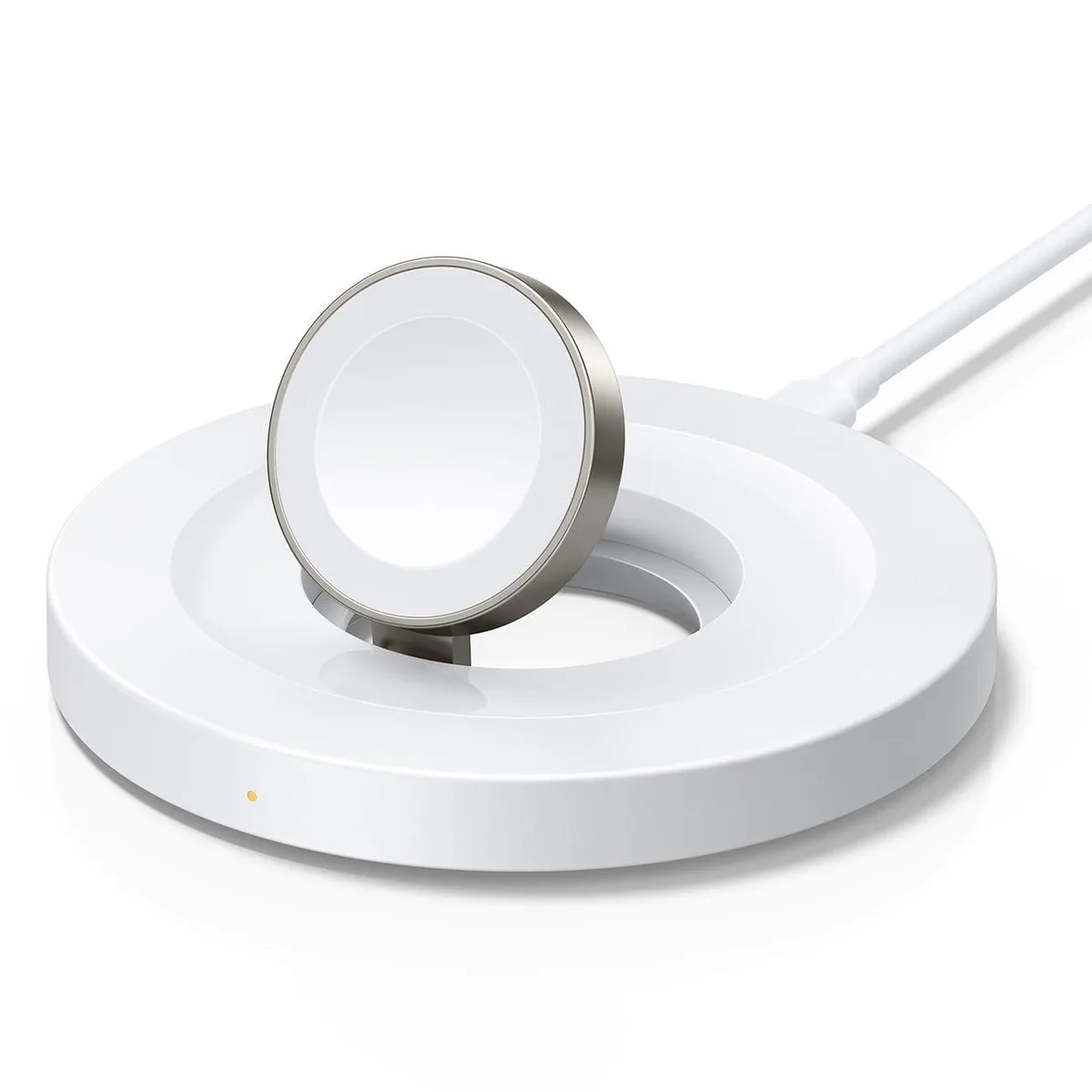 Lamicall Apple Watch Magnetic Charging Dock Matte White 38-49mm — product photo
