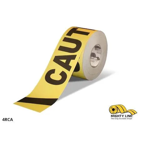Mighty Line Mighty Line 4RCA Floor Tape Yellow 4" W x 100 ft — product photo