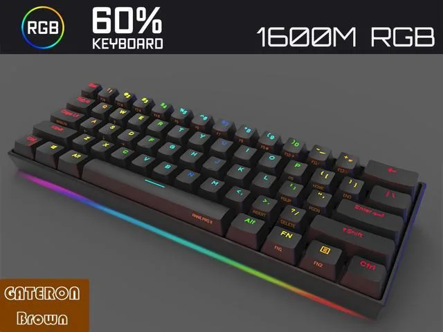 Corn Electronics Corn Electronics Anne Pro 2 60% Mechanical Gaming Keyboard Gateron Brown — product photo