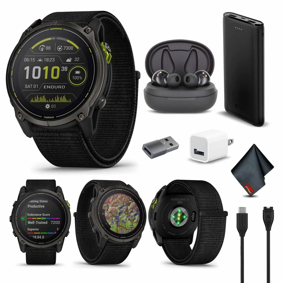 Garmin Garmin Enduro 3 Solar Sapphire Multisport Bundle 1.4 63 320 90 .62 — product photo