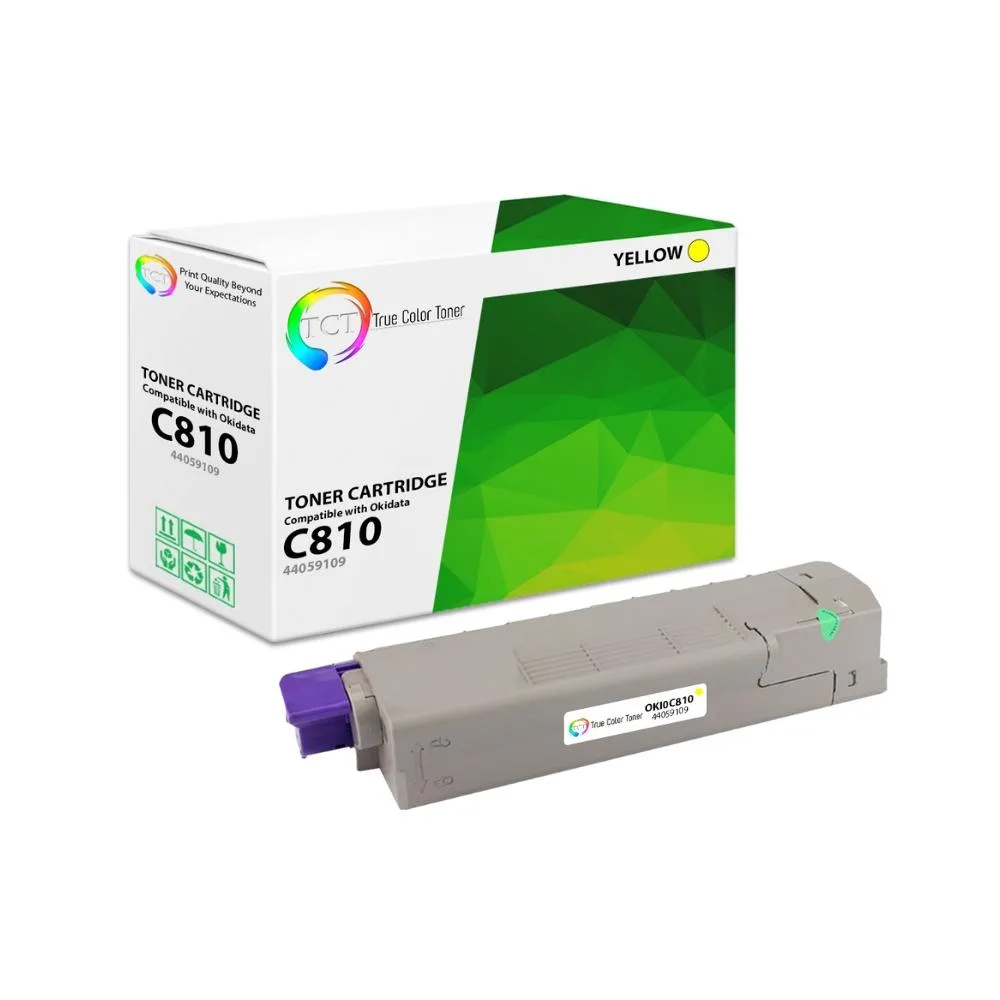 True Color Toner True Color Toner C810 Yellow Toner Cartridge 44059109 8000 Pages — product photo