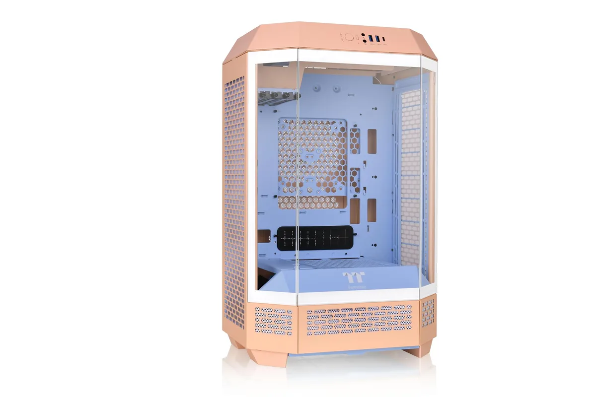 Thermaltake Thermaltake Tower 300 Peach Fuzz Micro-ATX Case CA-1Y4-00SKWN-00 — product photo