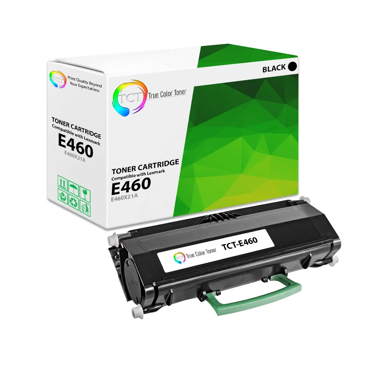 True Color Toner True Color Toner E460X21A Black Toner Cartridge 15000 pages — product photo