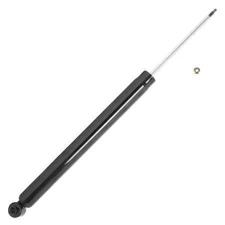 Silver rear shock absorber cylinder with mounting hardware for Mazda 3 and 5