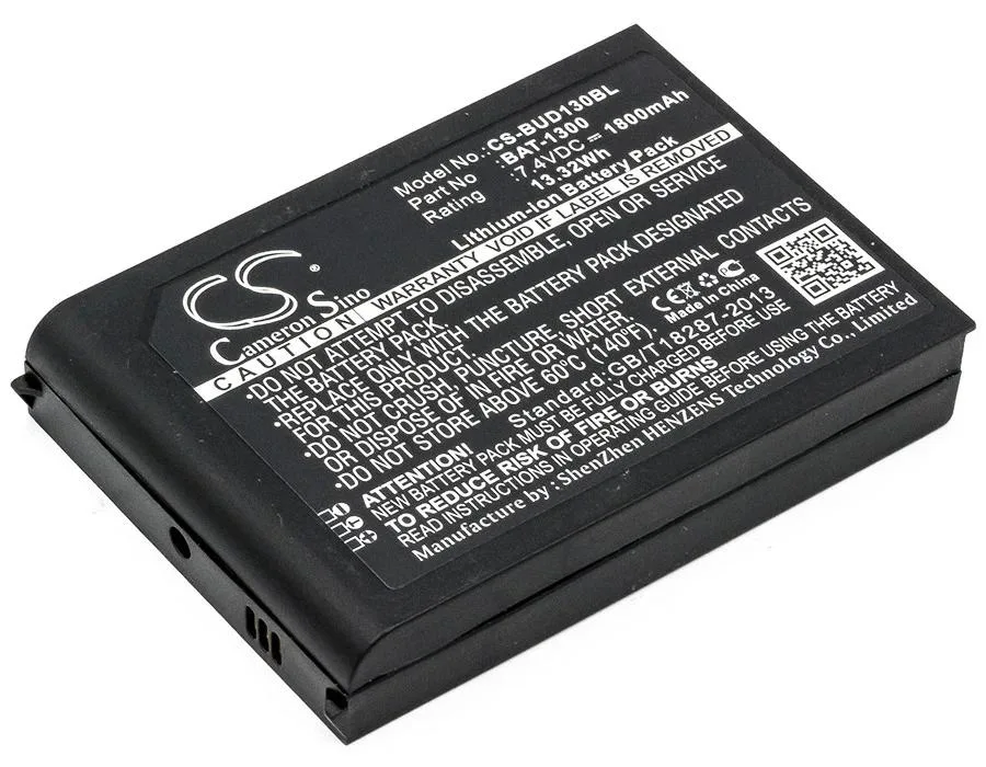 Rectangular replacement battery pack for Pidion BIP-1300 terminal
