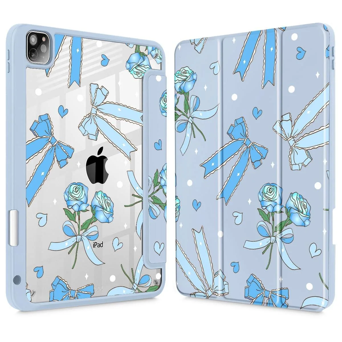 Barrow Mods Barrow Mods 2 in 1 accessory for iPad Pro 11 2018 2020 2021 2022 Bow &amp; Rose Blue — product photo