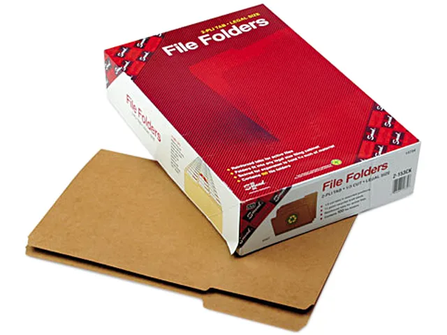 Smead Smead 15734 File Folder Legal Kraft 11 pt 100 Box — product photo