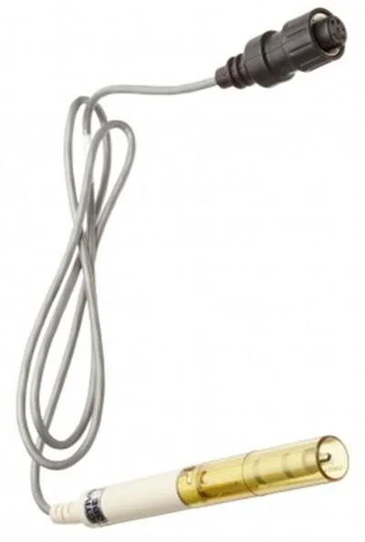 Stainless steel conductivity probe with Ultem body, 12 mm diameter, 130 mm length, .91 m cable, round tip