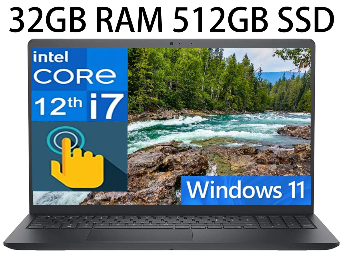 DELL Dell Inspiron 15 3000 3520 laptop i7-1255U 32GB 512GB 15.6" Touchscreen — product photo