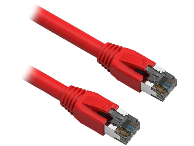 Nippon Labs Nippon Labs 60CAT8-0.5-24RD network ethernet cable 0.5 ft Cat8 24AWG Red — product photo