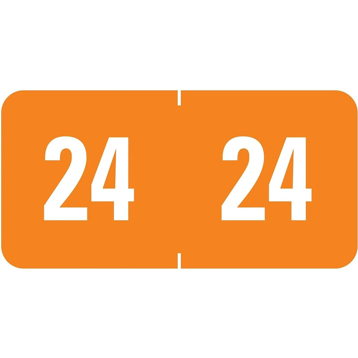 Smead Smead 67924 ETS 24 Year Label Orange 0.5" x 1" 250 Pack mailing supply — product photo