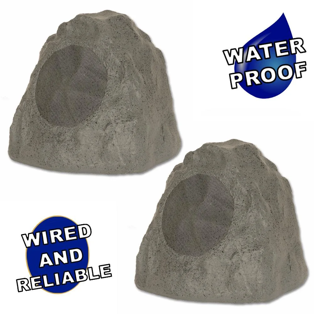 Goldwood Sound, Inc. Goldwood Sound, Inc. 2R8SG Slate Grey 8" Rock 2 Speaker Set — product photo