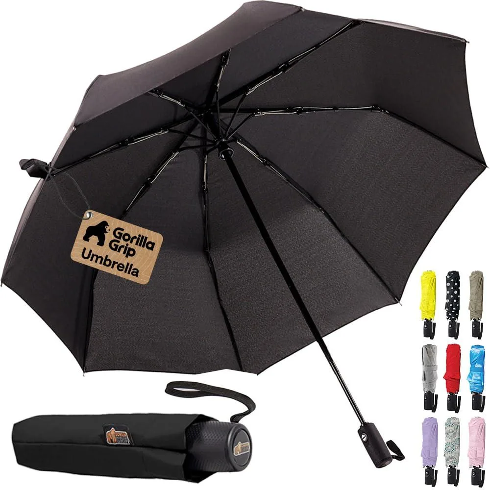  GORILLA GRIP 42" Auto Open Black Umbrella — product photo