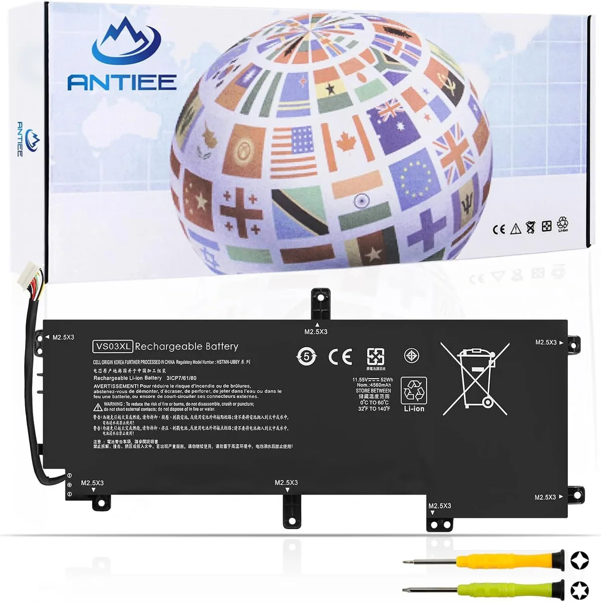 PISKEKAT PISKEKAT VS03XL 52Wh 11.55V Li-ion laptop battery — product photo