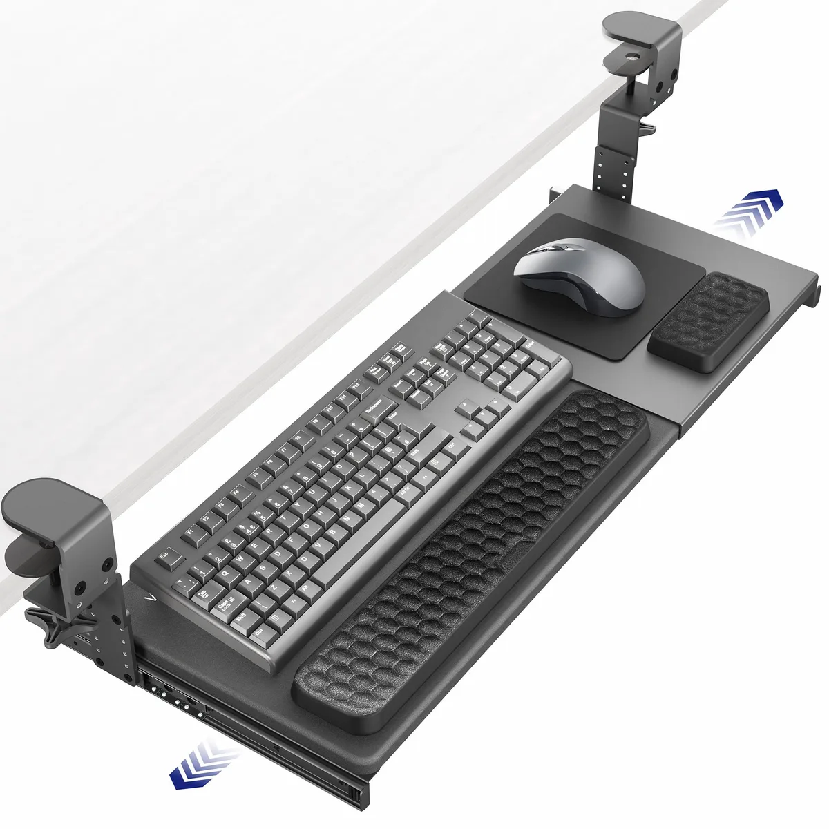 VIVO VIVO under-desk keyboard tray 22.5-30 x 11 clamp 3.4 thick 11 lbs — product photo