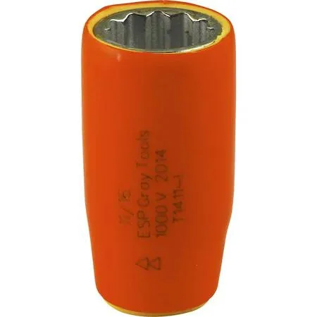 Gray Tools insulated socket with orange and yellow layers