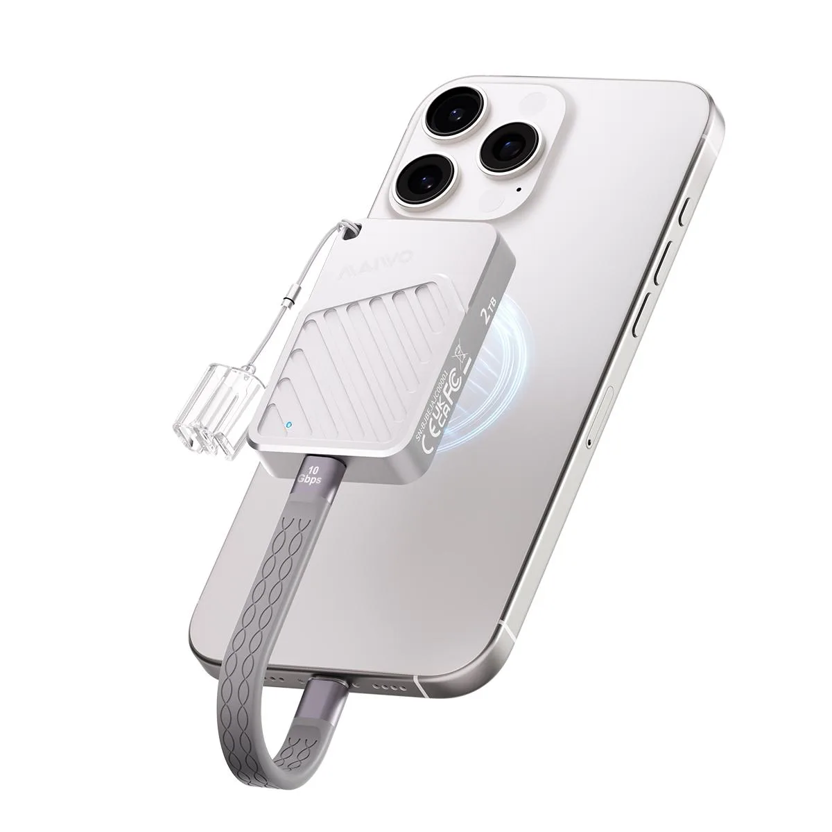 MAIWO MAIWO M3 Magnetic Portable SSD 512GB Silver — product photo