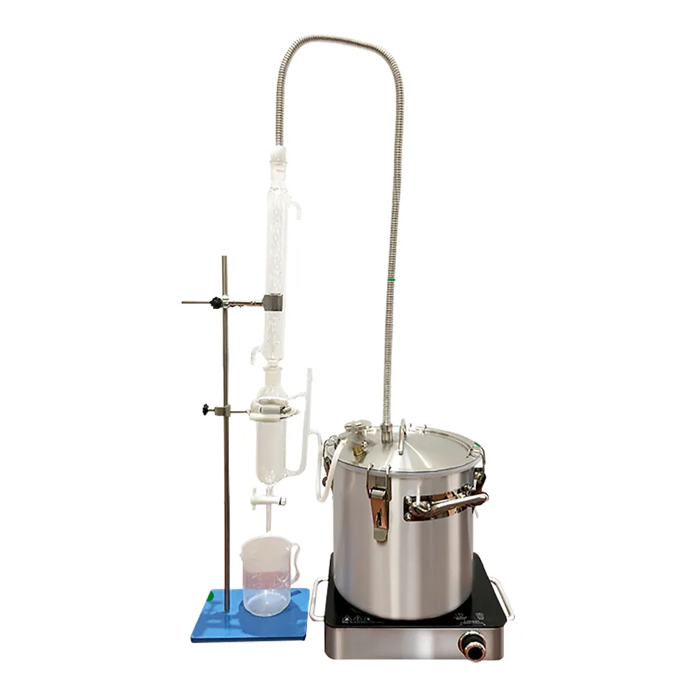 HNZXIB HNZXIB 14pcs Essential Oil Steam Distillation Kit 17L 304 Stainless Steel — product photo