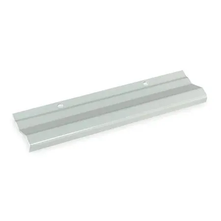 Grey carbon steel drip shield 24in long 14 gauge powder coated with wing nut hardware