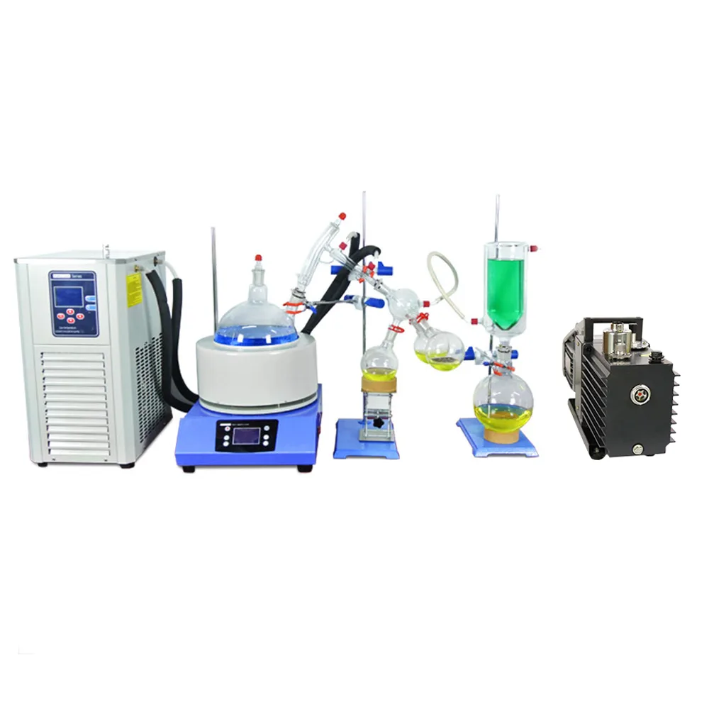 HNZXIB HNZXIB SPD-2L 2L Short-Path Distillation Rotary Vane Vacuum Pump Refrigerated Circulating Pump 110V — product photo