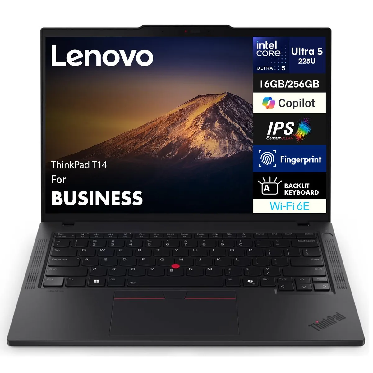 Lenovo Lenovo ThinkPad T14 laptop Ultra 5-225U 16GB DDR5 2TB SSD 14.0" WUXGA — product photo