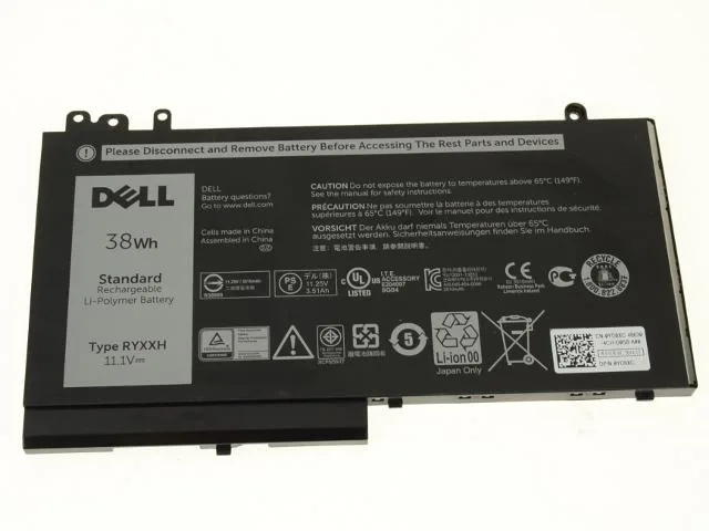 DELL DELL Latitude 3-cell 38Wh 11.1V laptop battery RYXXH — product photo