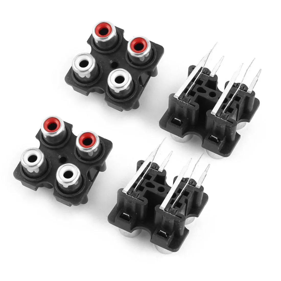 Unique-Bargains Unique-Bargains 4 Position RCA Female Connector Panel Mount 4pcs — product photo