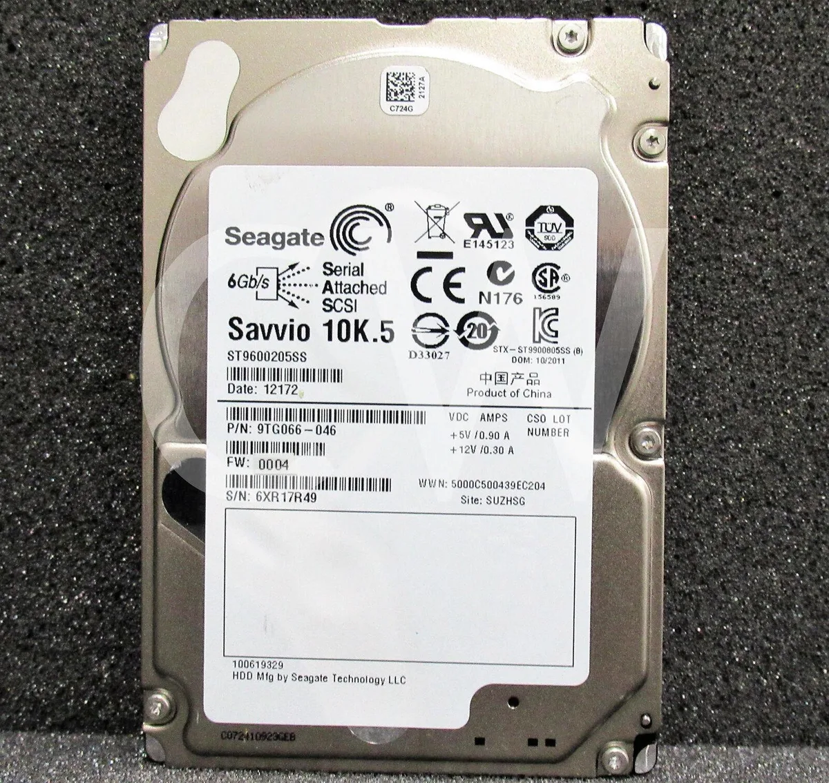 Seagate Seagate ST9600205SS Savvio 10K.5 600GB 10000RPM 2.5" SAS internal hard drive — product photo