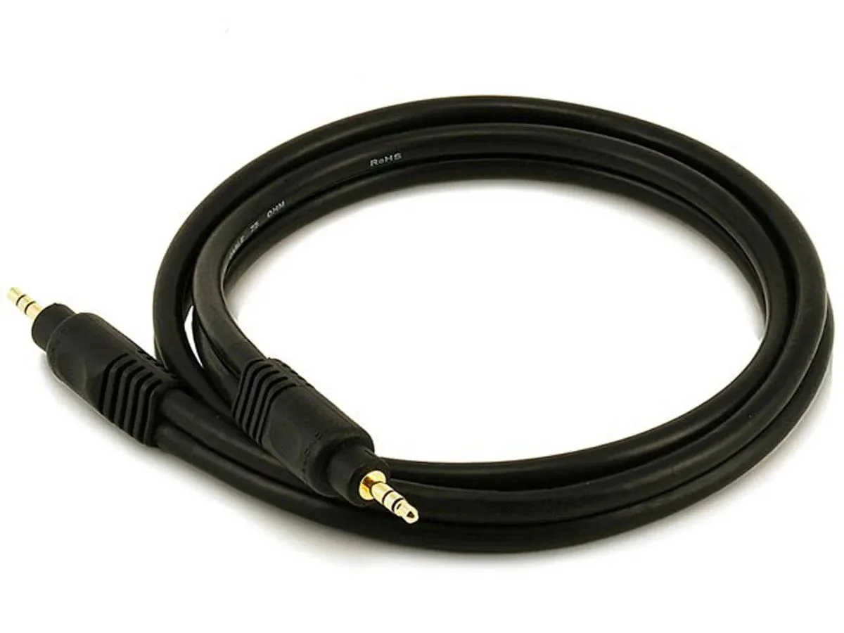 Monoprice Inc. Monoprice Inc. 5576 3.5mm Stereo Cable Male/Male Black 3ft — product photo