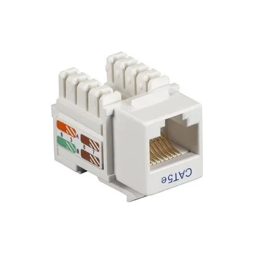 Black Box Corporation Black Box Corporation CAT5EJ-WH Keystone Jack White 22-26 AWG — product photo