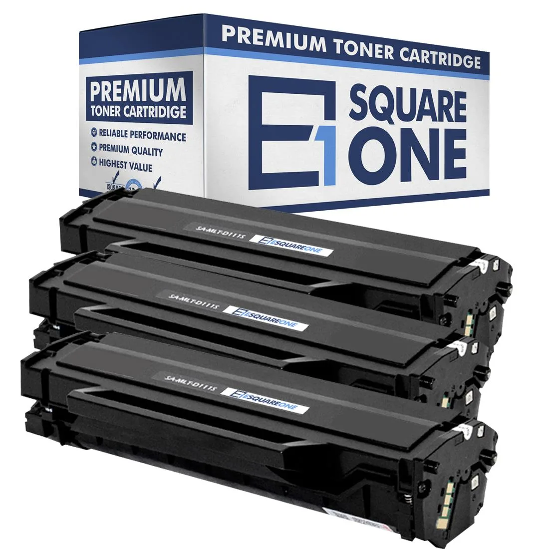 eSquareOne eSquareOne S1-SM-D111S-03 Toner Cartridge Black 3-Pack 1000 Pages — product photo