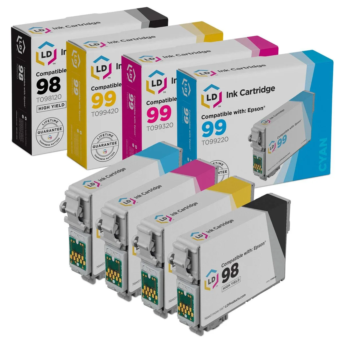 LD Products LD Products Epson 98/99 High Yield Ink Cartridge 4-Set — product photo