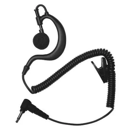 Earphone Connection Earphone Connection EP1BC Earhook Listen Only Earpiece Black 3.5mm 9in — product photo