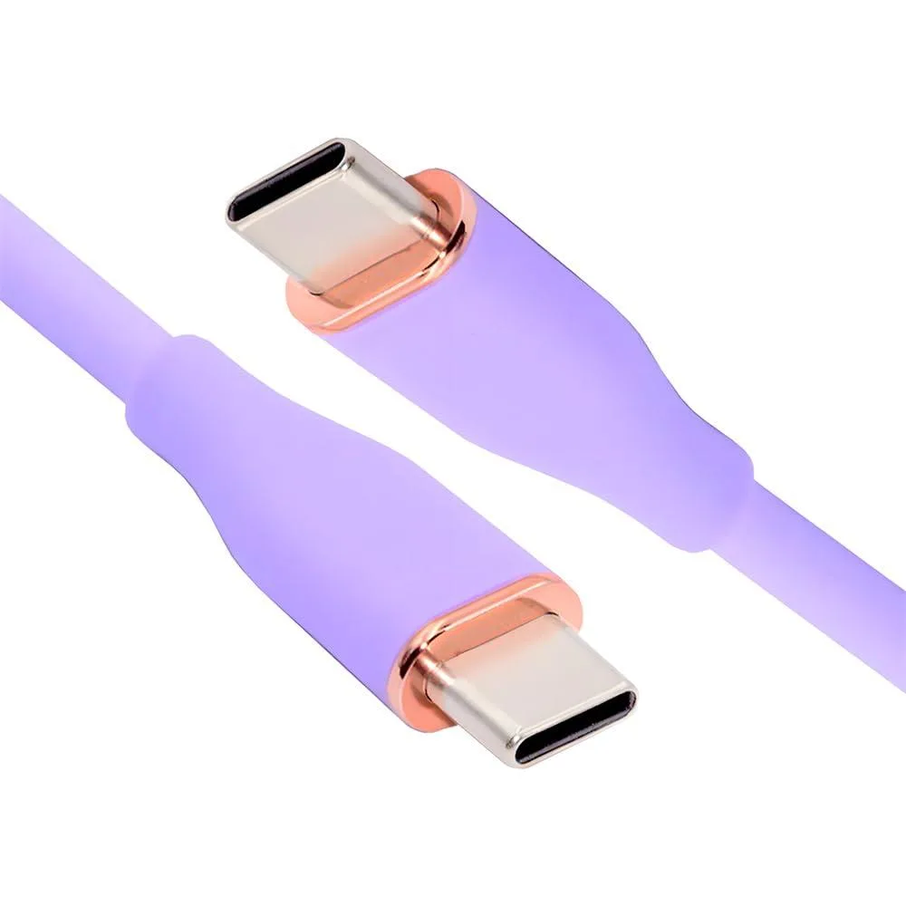 LORDWORLD LORDWORLD USB-C 2.0 Cable 65W 480Mbps Purple 200cm — product photo