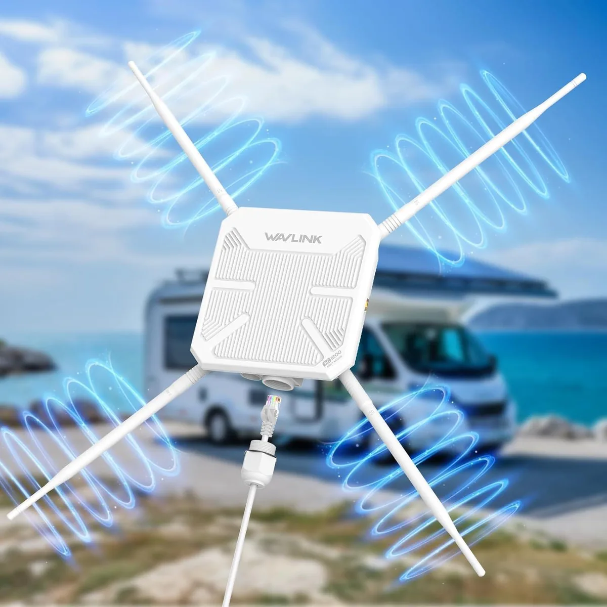 Wavlink Wavlink WL-WN588HA2 wireless range extender AC1200 4x7dBi PoE Gigabit IP67 — product photo