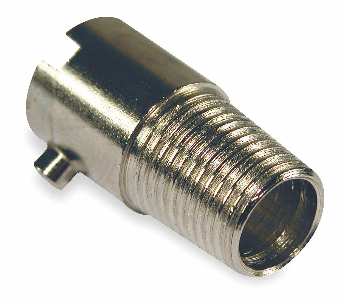 Silver bayonet adapter with plated steel body and nickel-plated sheath