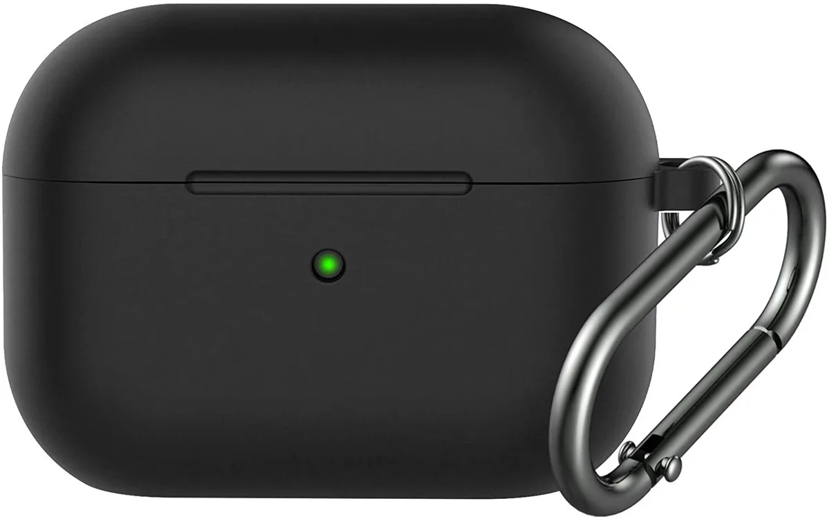 NO. NO. AirPods Pro Silicone Case Cover with Keychain Black 2019 2-pack — product photo