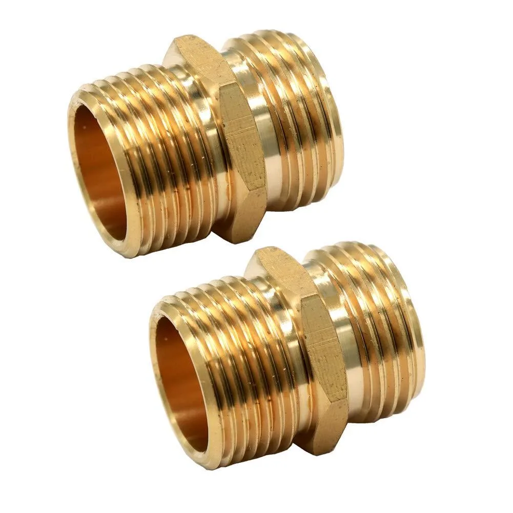  AUTO-VOX 3/4 GHT Male x 3/4 NPT Male Brass Adapter 2 Pack — product photo