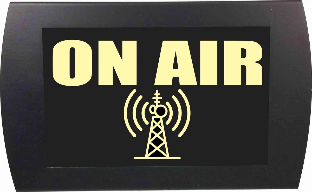 North American Herb &amp; Spice North American Herb &amp; Spice "ON AIR" LED Lighted Sign yellow — product photo