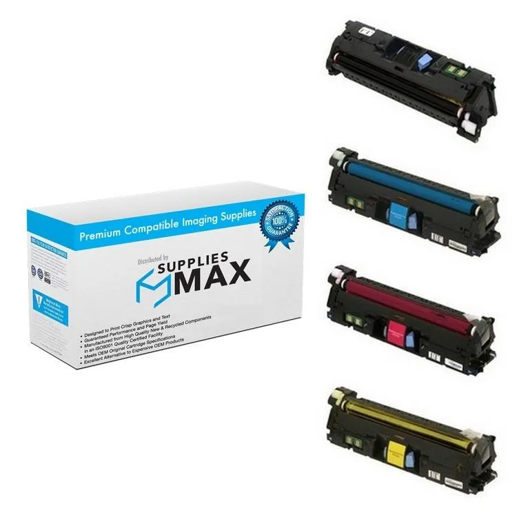 SuppliesMax SuppliesMax EP-701MP Toner Cartridge Combo Pack BK/C/M/Y — product photo