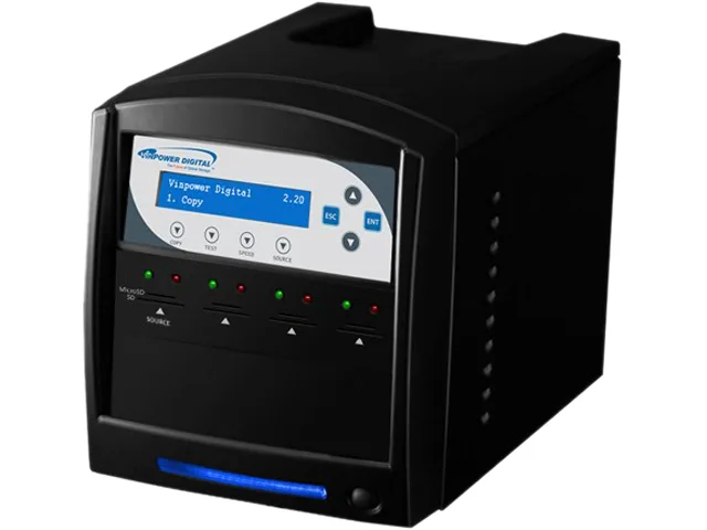 VinPower VinPower SDSHARK-3T-BK 3-target SD/MicroSD duplicator — product photo