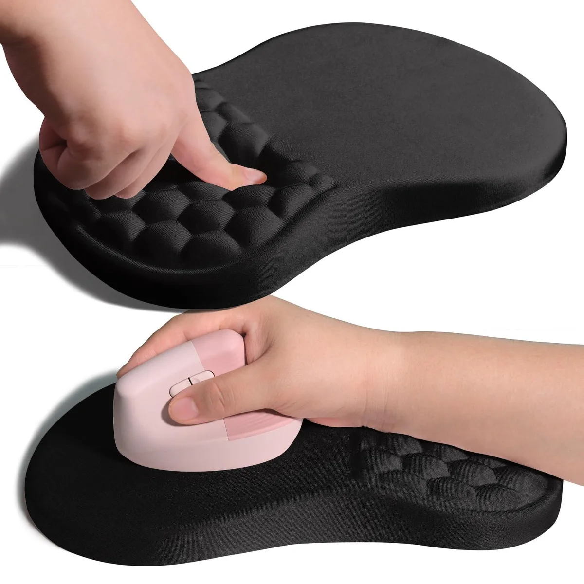  Armanza WS8K-01 Ergonomic Wrist Support Mouse Pad 11.9x7.9 in Black — product photo