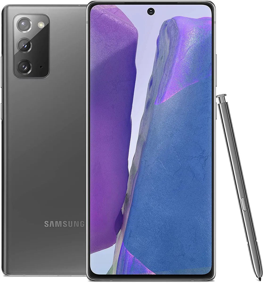 SAMSUNG SAMSUNG Galaxy Note 20 5G 128GB Mystic Gray cell phones - no contract — product photo