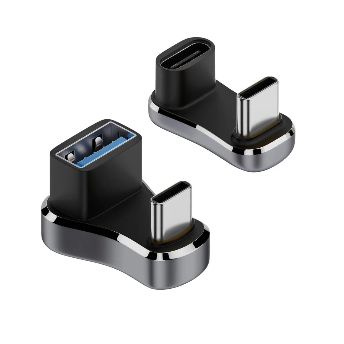 Vszerda Vszerda USB-C Adapter 3.0 Male-Female OTG U-Shape 11mm 10Gbps 20Gbps — product photo