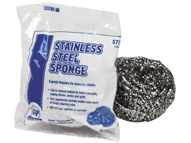 Royal Paper Royal Paper RPP S730 Stainless Steel Cleaning Sponge 1.50 oz 12 Pack 144 Case — product photo