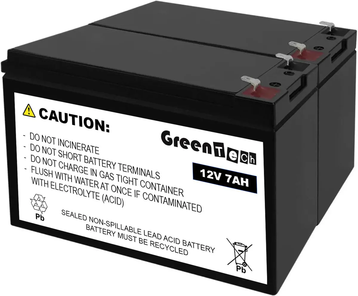 GreenTechLLC GreenTechLLC RB1270X2C 12V 7Ah UPS battery — product photo