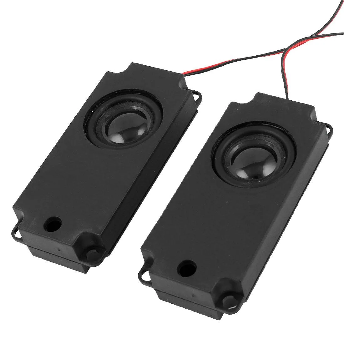 Unique-Bargains Unique-Bargains Black Housing 4Pin Wired Loudspeaker 8W 10 Ohm 2 Pcs — product photo